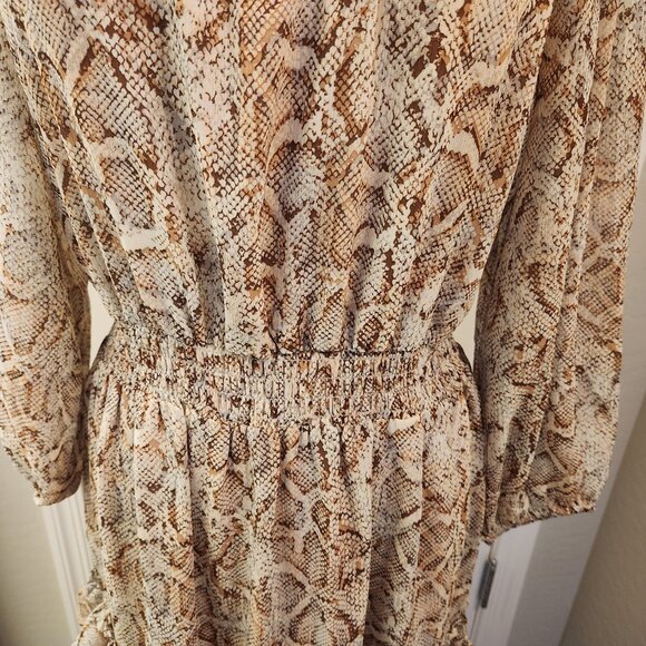 Jessica Simpson Snake Print Maxi Dress. NWT. Size Large - Picture 3 of 13